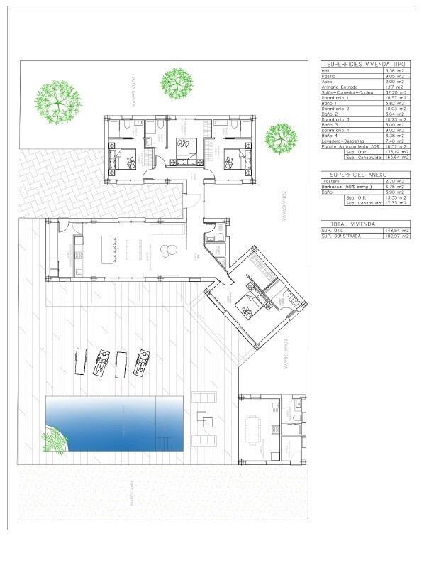 Villa de obra nueva en Benejúzar con 11.559 m² de parcela y piscina privada