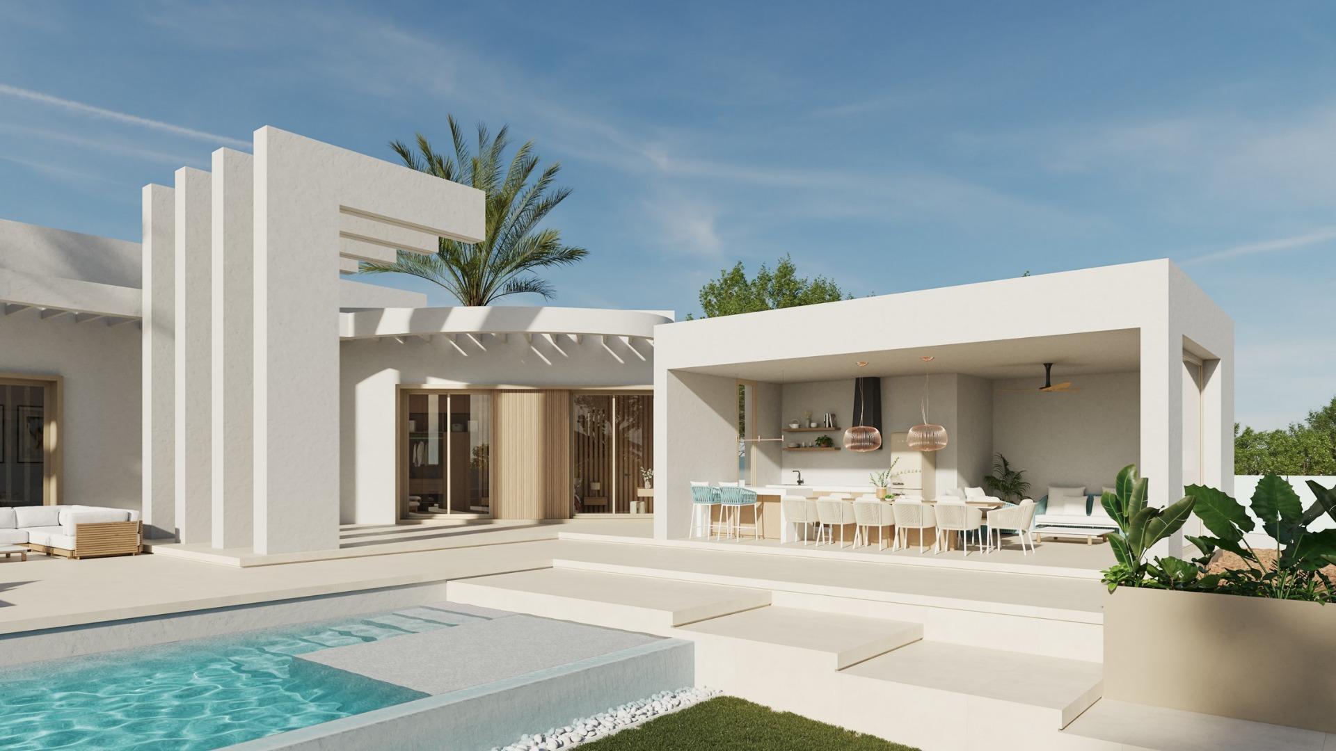 Villa de obra nueva en Benejúzar con 11.559 m² de parcela y piscina privada