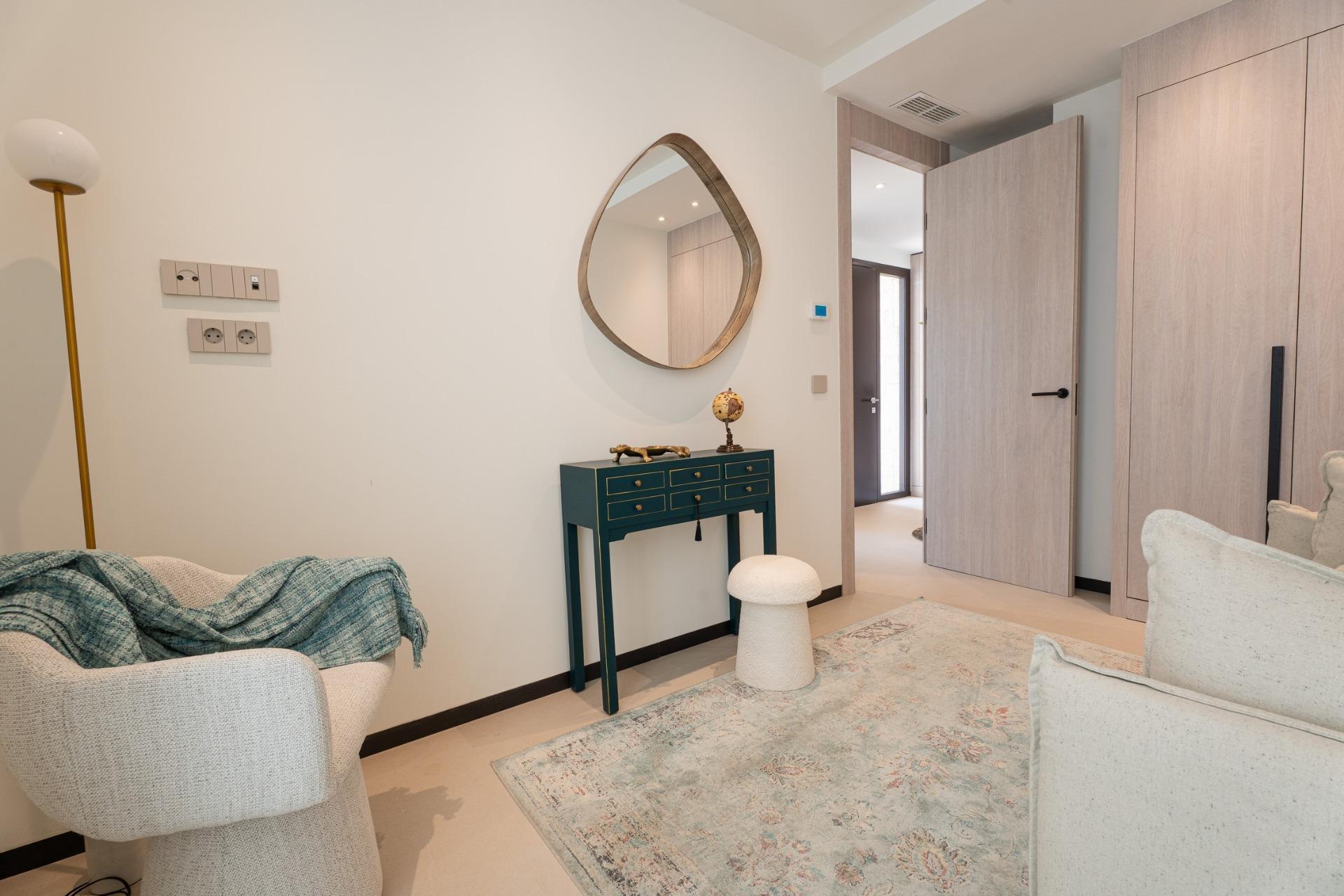 Villa de lujo en primera línea de golf en Algorfa — piscina infinity y 3 dorm.