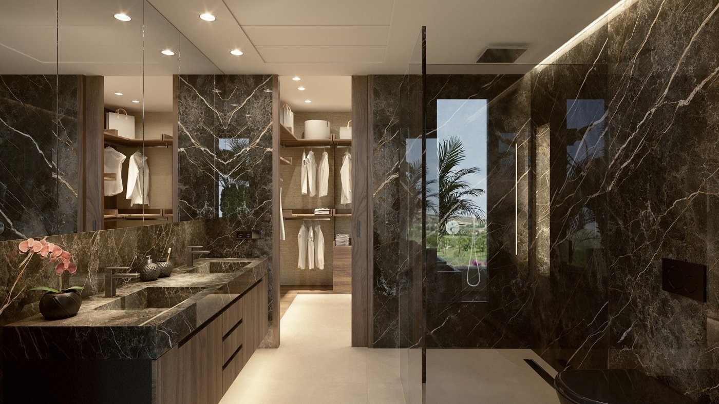 Villa de lujo en primera línea de golf en La Finca Resort — Piscina Infinity