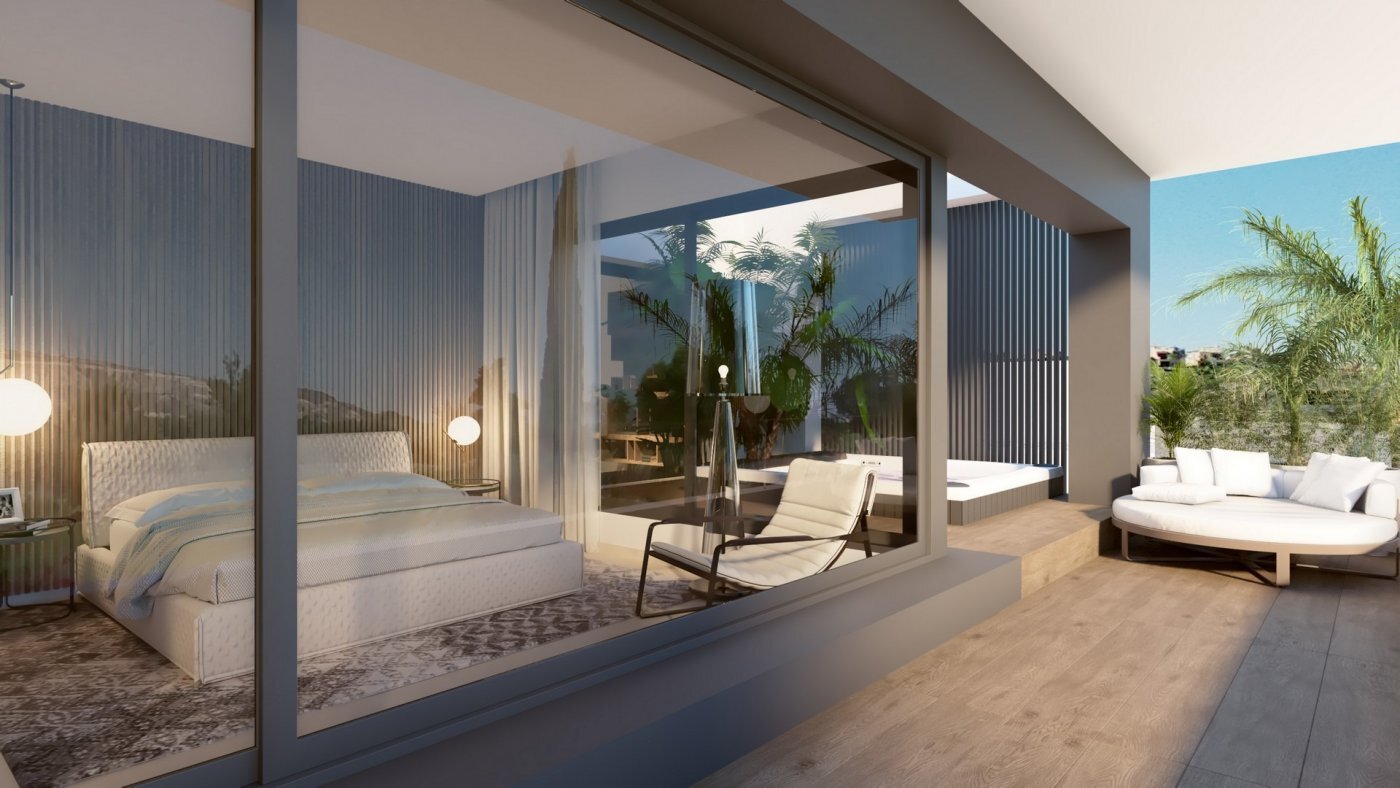 Villa de lujo en primera línea de golf en La Finca Resort — Piscina Infinity