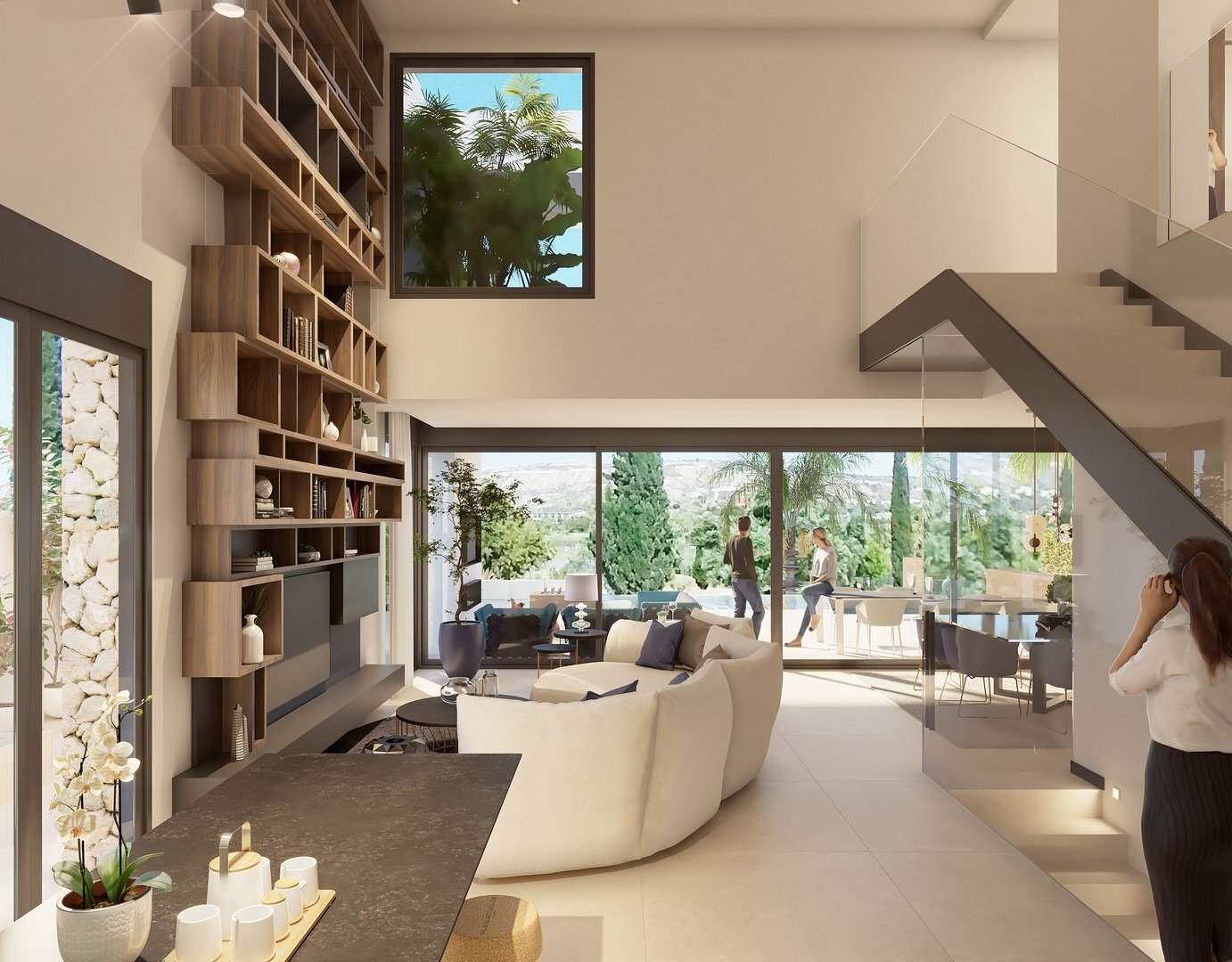 Villa de lujo en primera línea de golf en La Finca Resort — Piscina Infinity