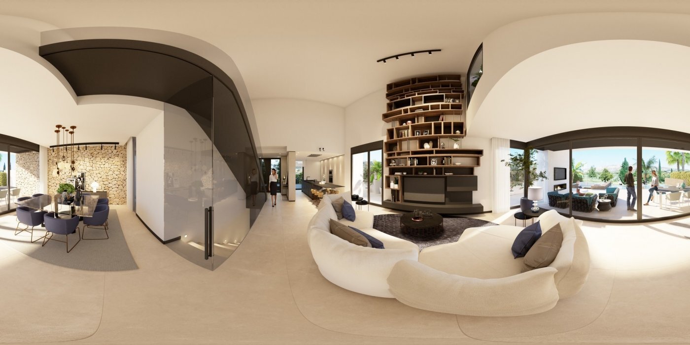 Villa de lujo en primera línea de golf en La Finca Resort — Piscina Infinity