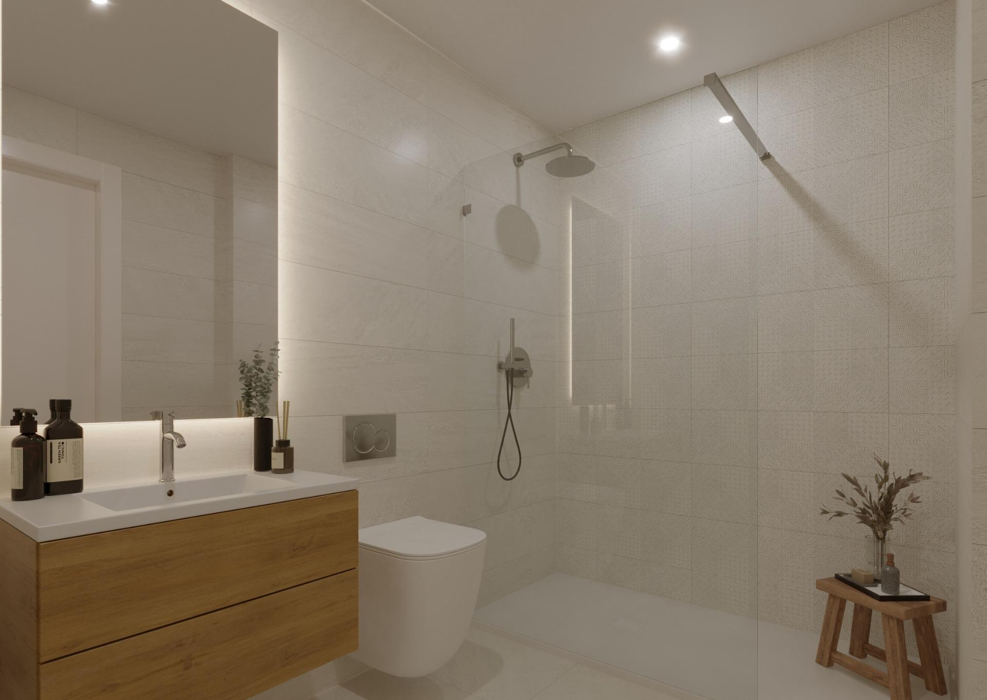 Apartamento de obra nueva con piscina en azotea en Santa Pola — 2 dorm. y 2 baños