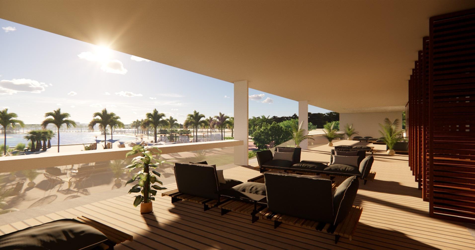 Apartamento de lujo con piscina privada y lago cristalino en Torre Pacheco