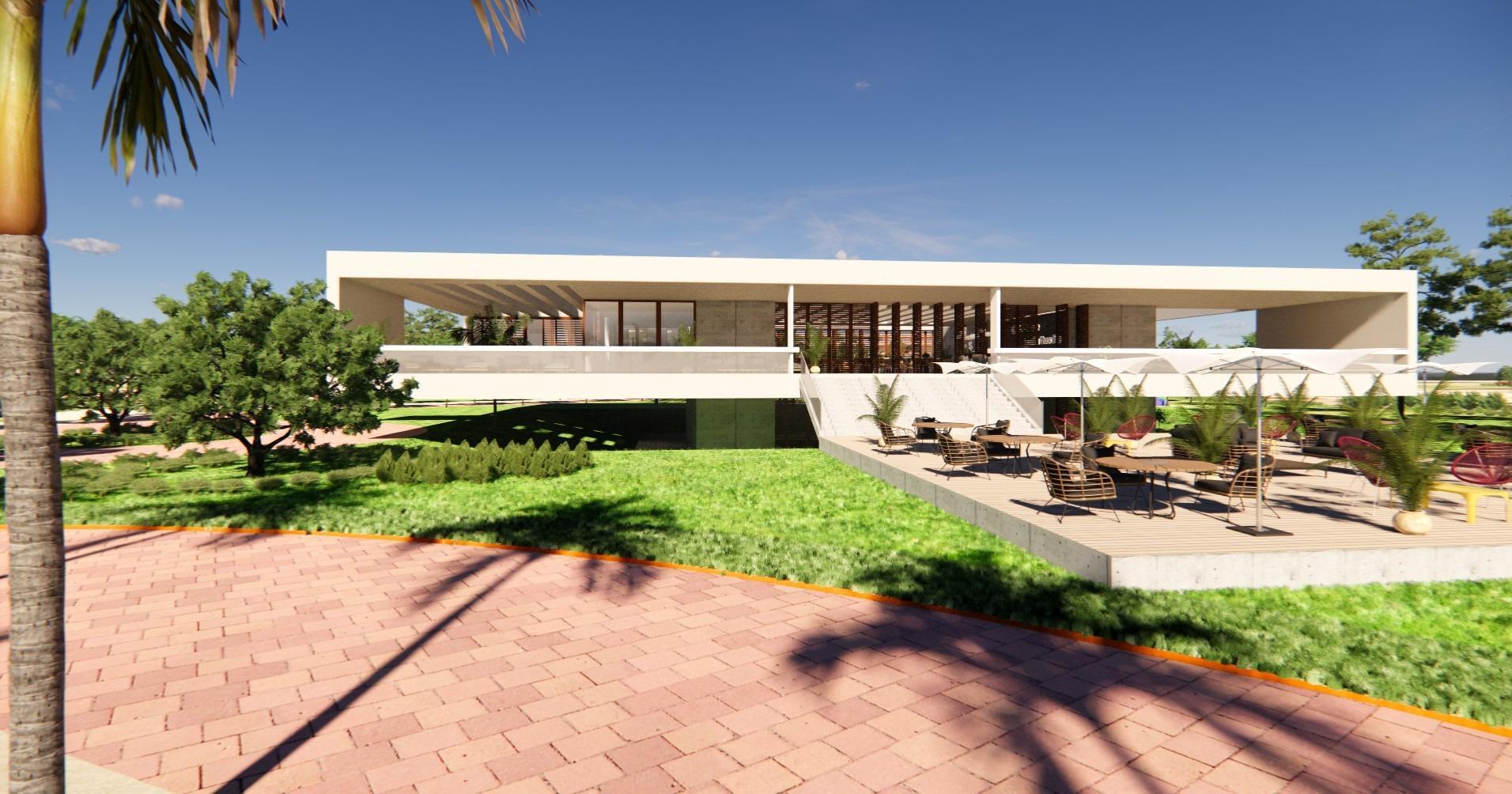 Apartamento con piscina privada y lago cristalino en Torre Pacheco — 3 dorm.