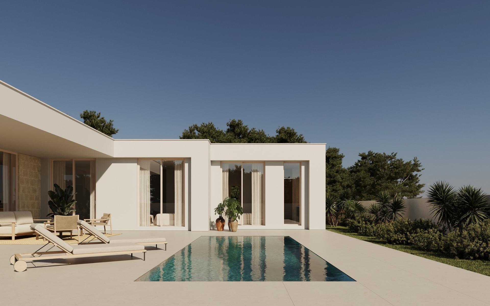 Villa contemporaine neuve à Polop Hills avec piscine privée et vue mer — 3 ch.
