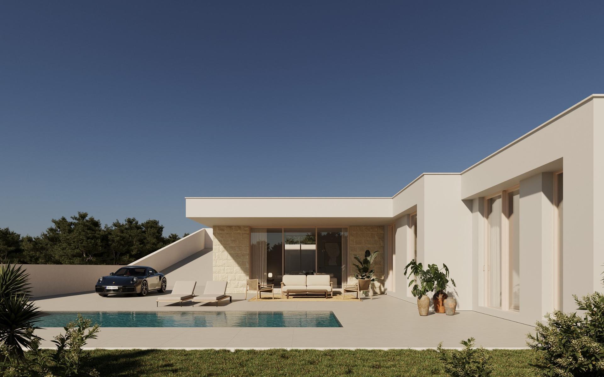 Villa contemporaine neuve à Polop Hills avec piscine privée et vue mer — 3 ch.