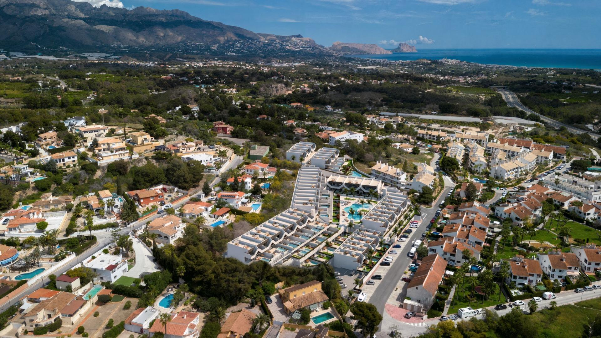 Apartamento de obra nueva con piscina privada en Alfaz del Pi – 2 hab. y 2 baños