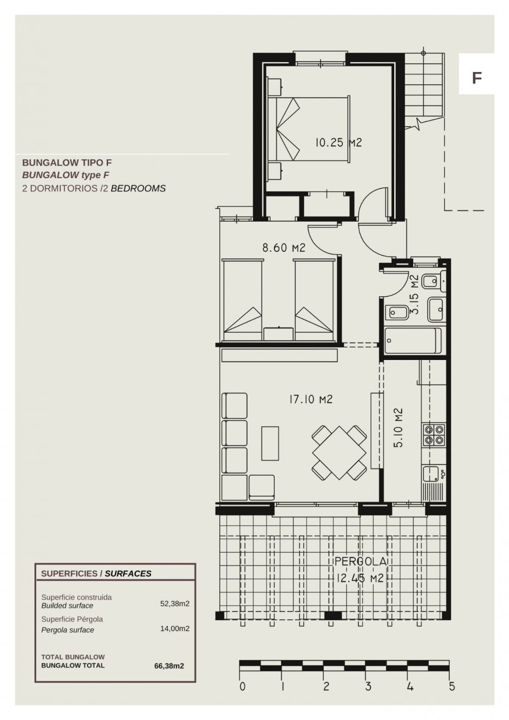 Chalet de obra nueva con piscina privada en Calpe — 2 dorm. y parking