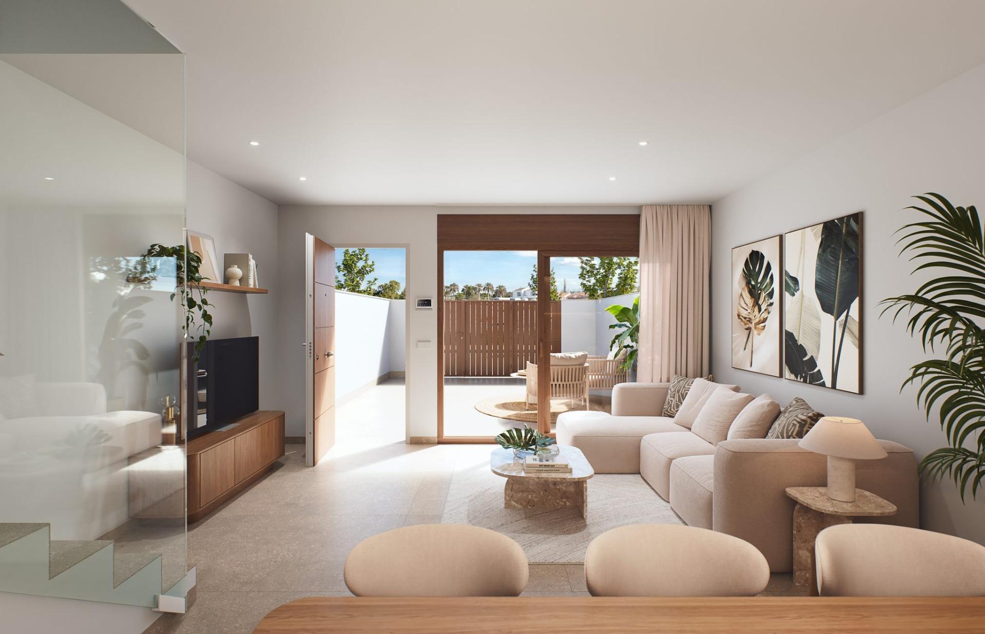 Vivienda de diseño con piscina privada en San Pedro del Pinatar — 3 dorm.