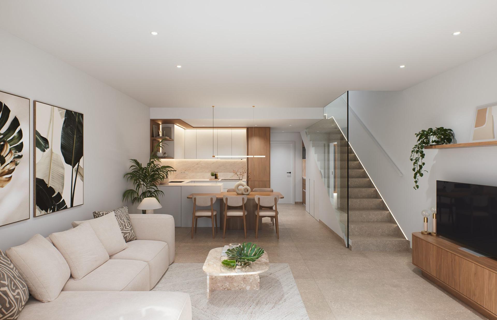 Vivienda de diseño con piscina privada en San Pedro del Pinatar — 3 dorm.