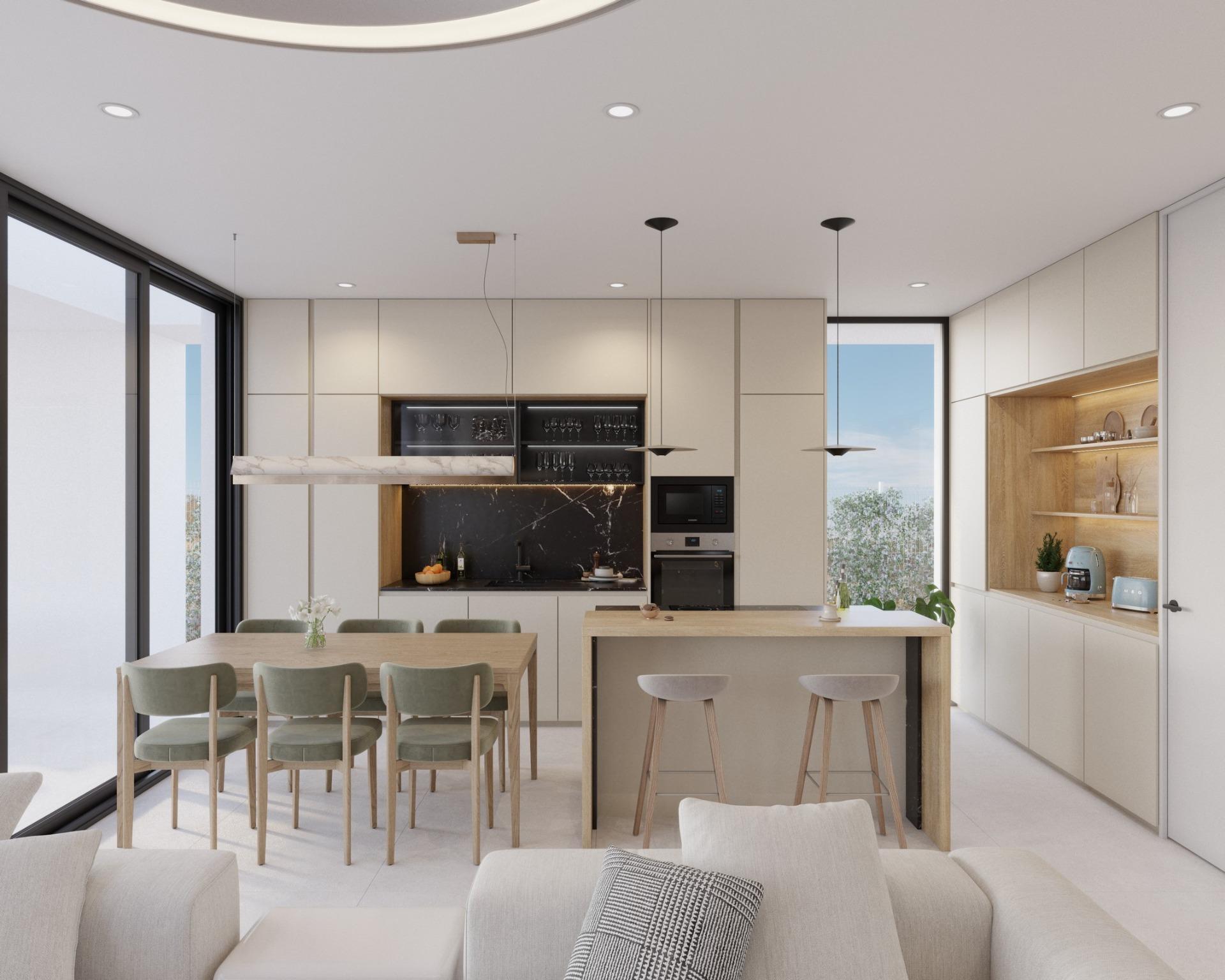 Villa de lujo en 1ª línea de golf en Fuente Álamo — 3 dorm. y piscina privada