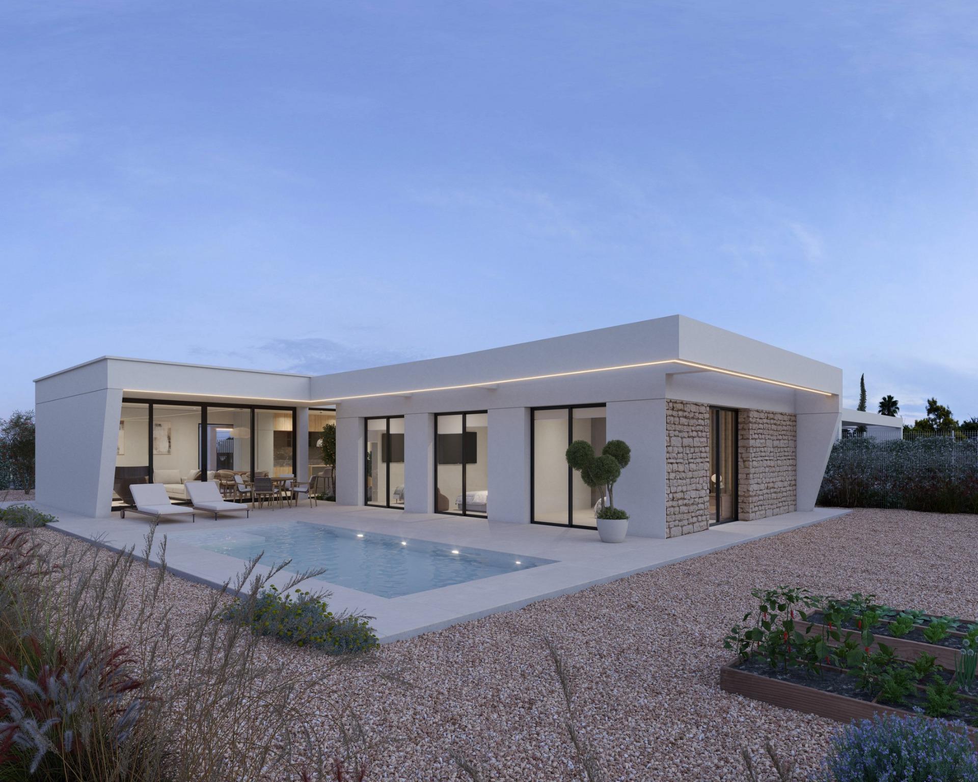 Villa de lujo en Hacienda del Álamo: 3 dorm, piscina y primera línea de golf