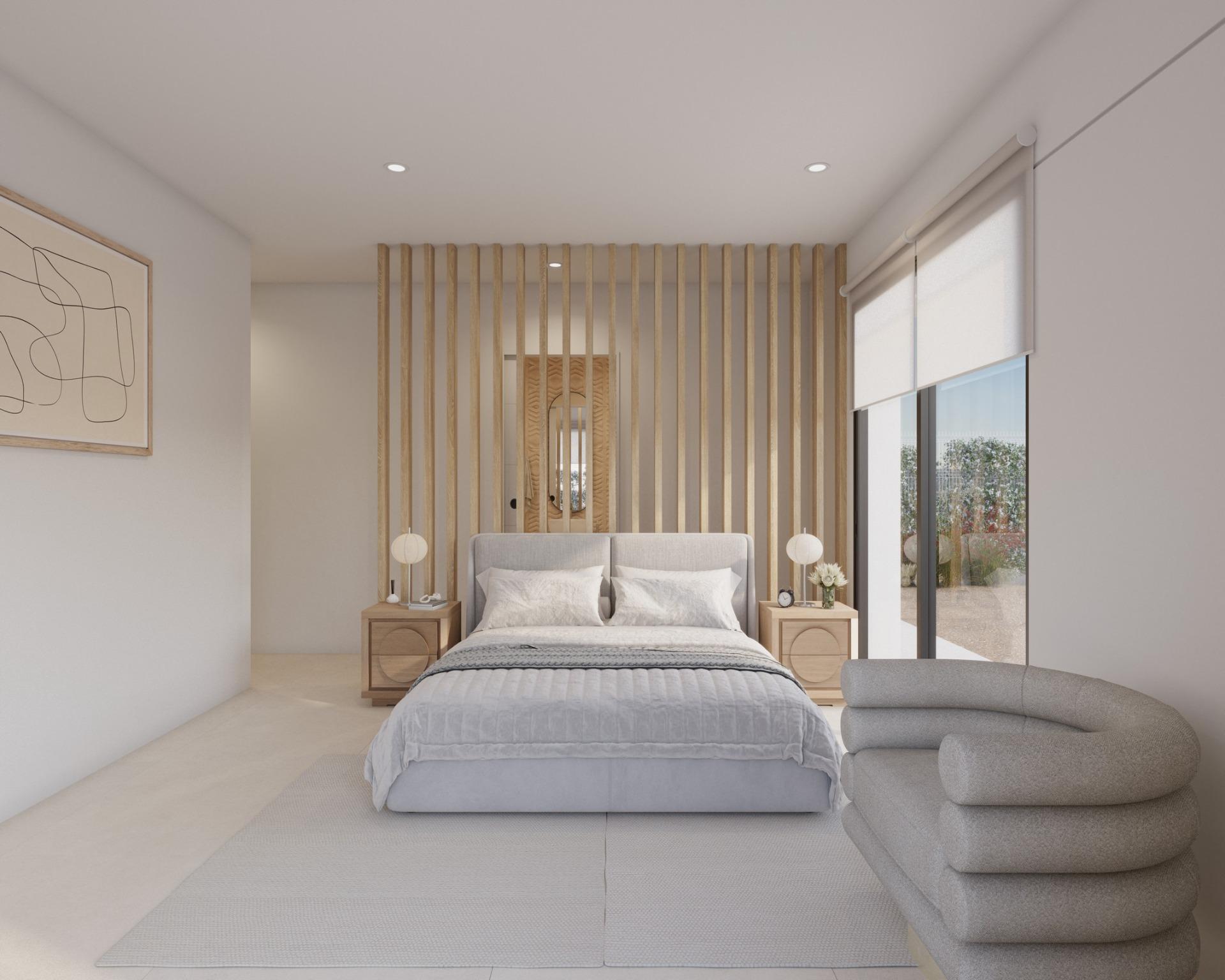 Villa de lujo en Hacienda del Álamo: 3 dorm, piscina y primera línea de golf