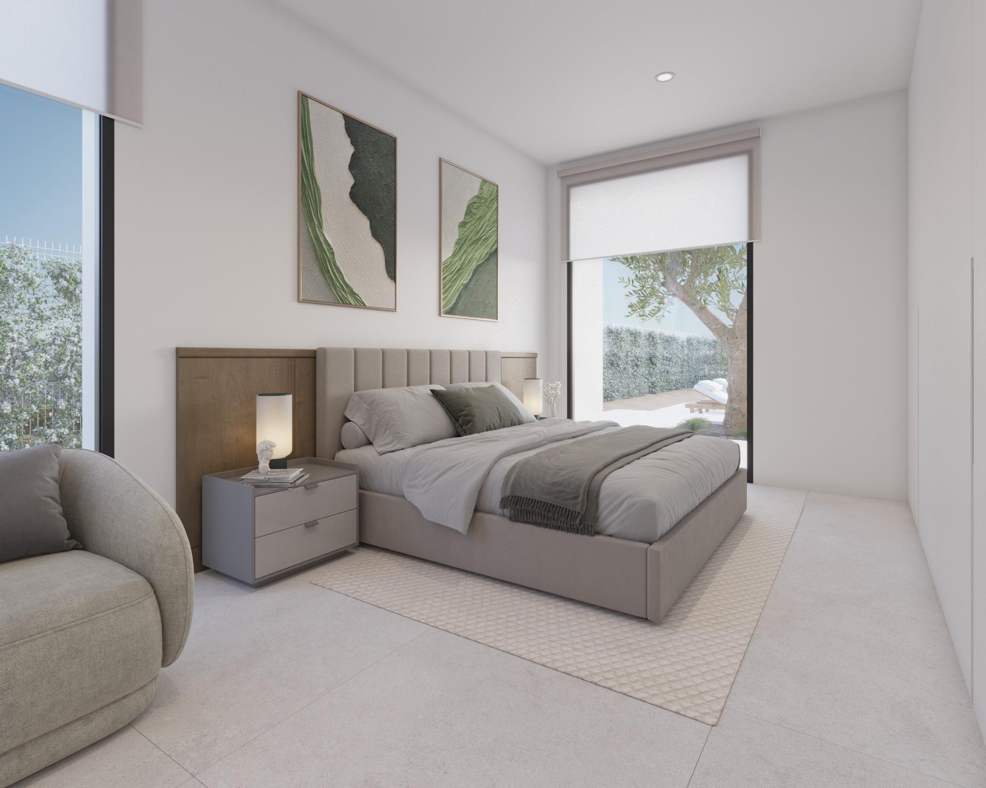 Villa de lujo en 1ª línea de golf en Fuente Álamo — 3 dorm. y piscina privada