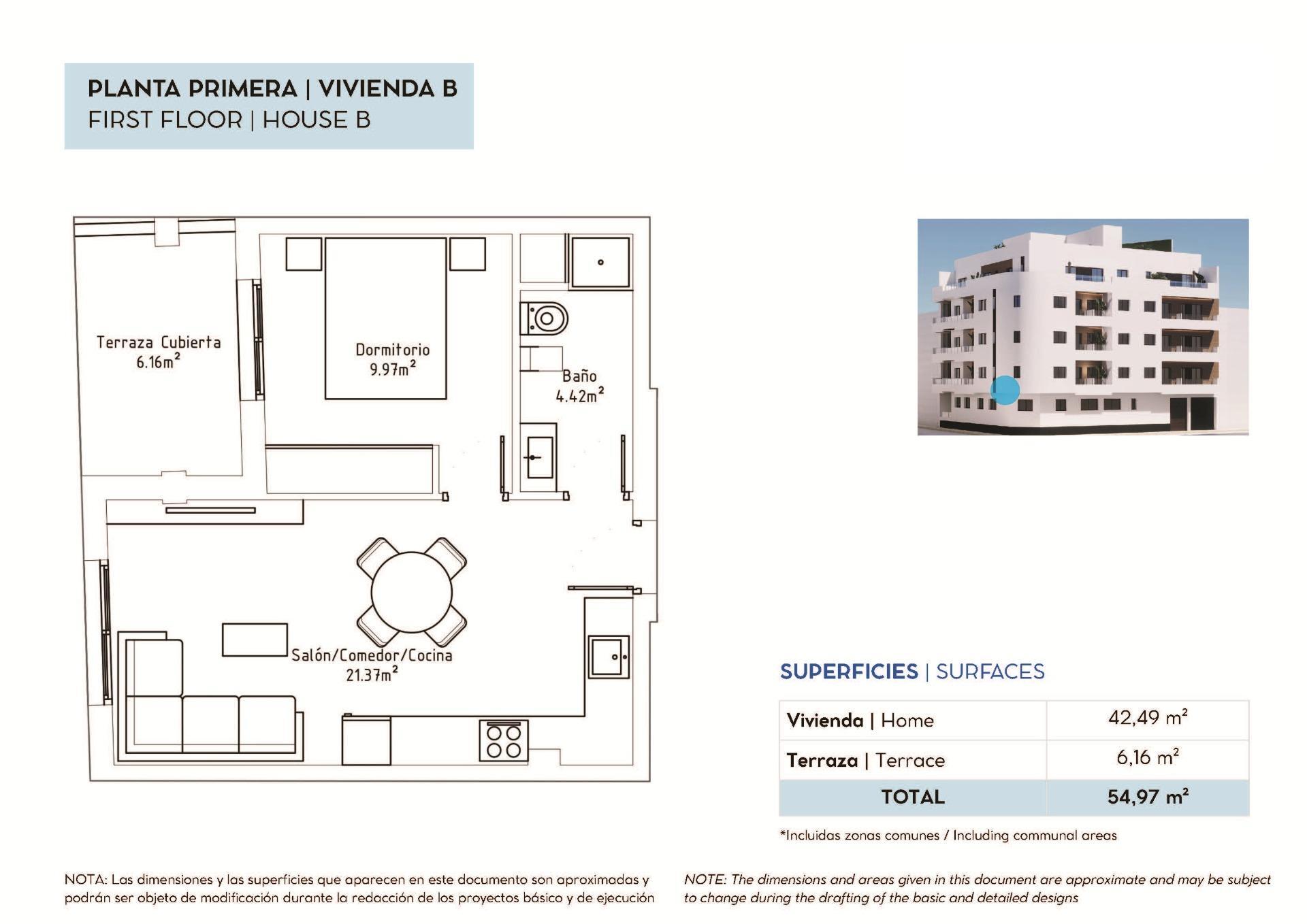 Apartamento de obra nueva en Torrevieja centro a 800m de Playa del Cura