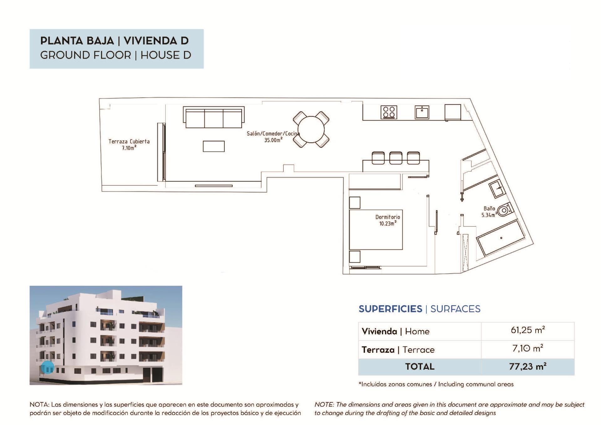 Obra nueva en el centro de Torrevieja — A 800m de Playa del Cura y solárium