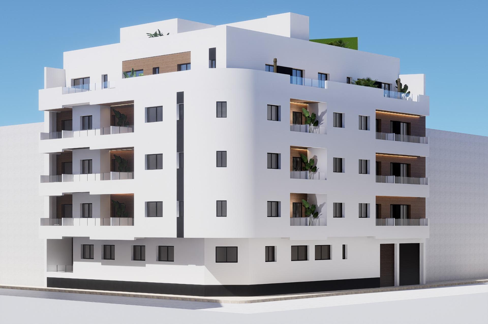 Apartamento de obra nueva en el centro de Torrevieja — 800m de Playa del Cura