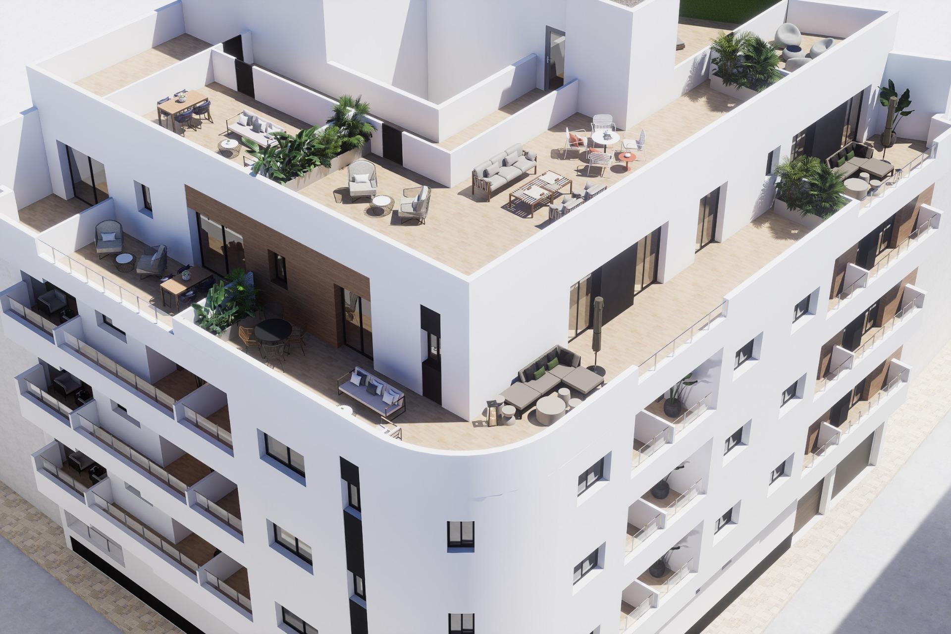 Apartamento de obra nueva en el centro de Torrevieja — 800m de Playa del Cura