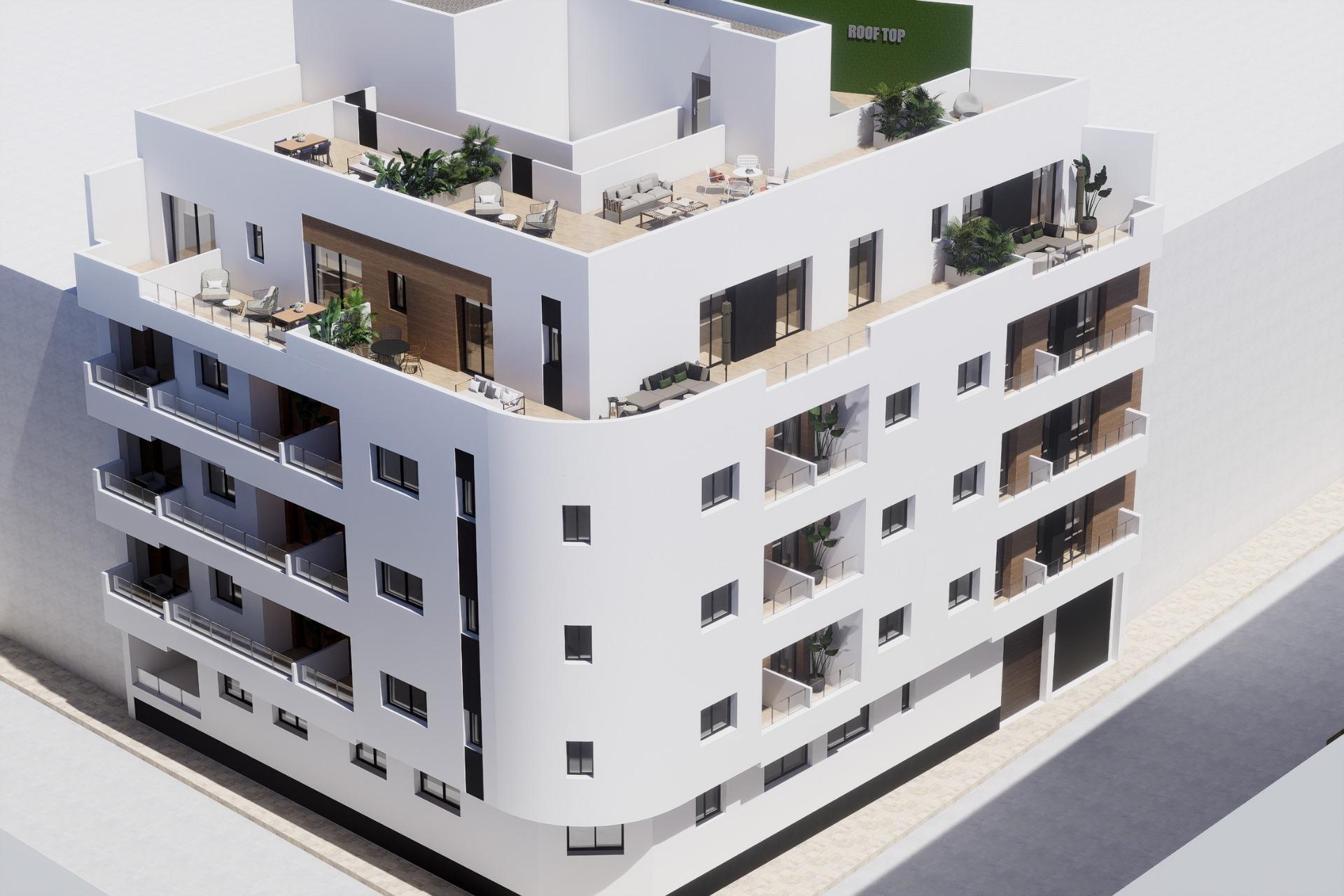 Apartamento de obra nueva en el centro de Torrevieja — 800m de Playa del Cura
