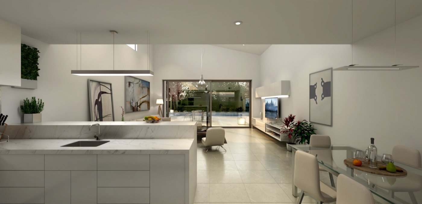 Villa de obra nueva en Altaona Golf con parcela de 1.000 m² y 4 dormitorios