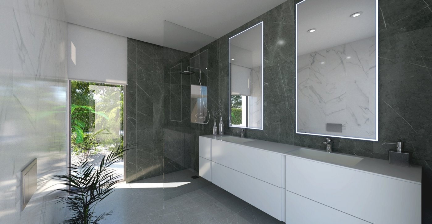 Villa de obra nueva en Altaona Golf con parcela de 1.000 m² y 4 dormitorios