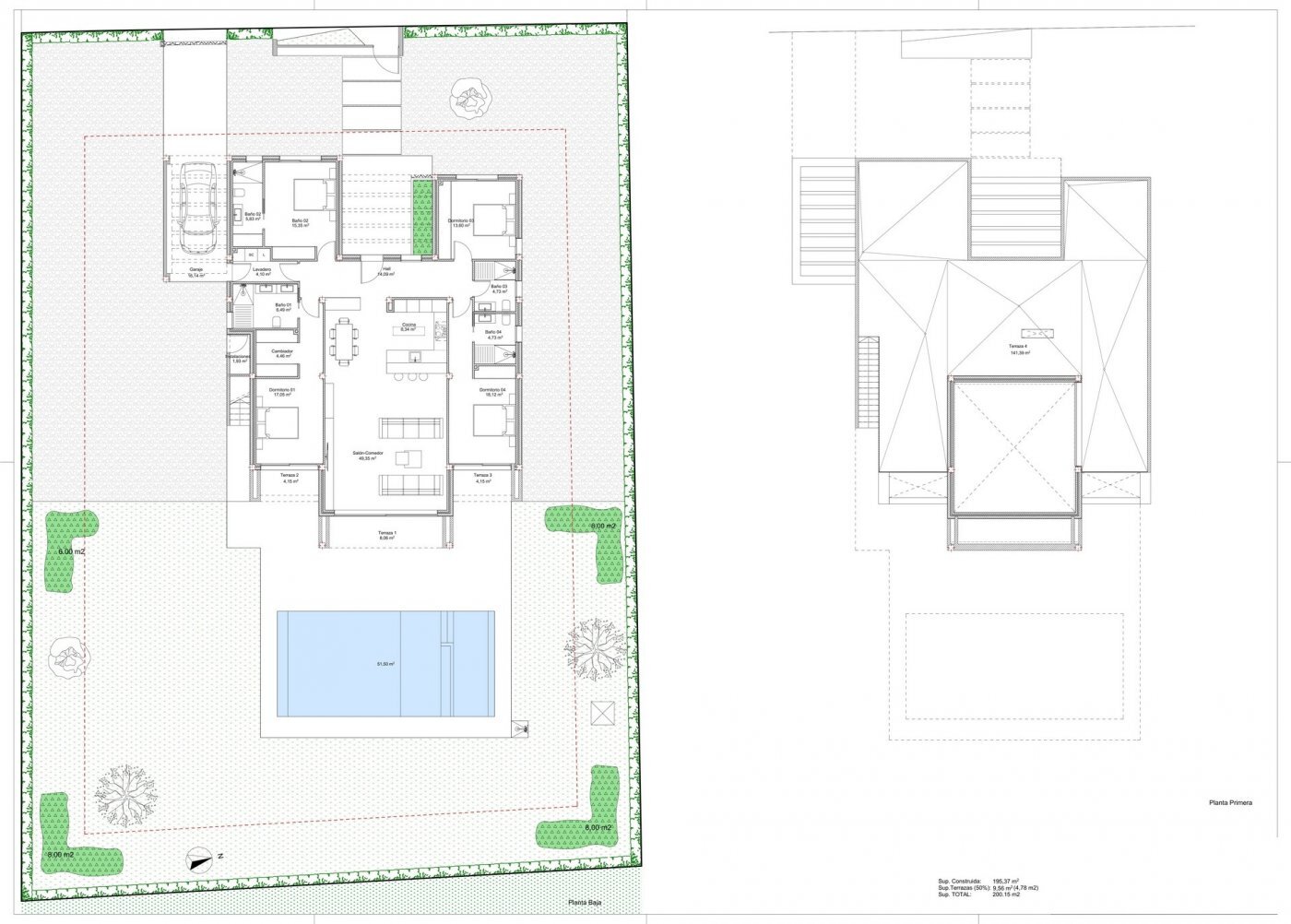 Villa de obra nueva en Altaona Golf con parcela de 1.000 m² y 4 dormitorios