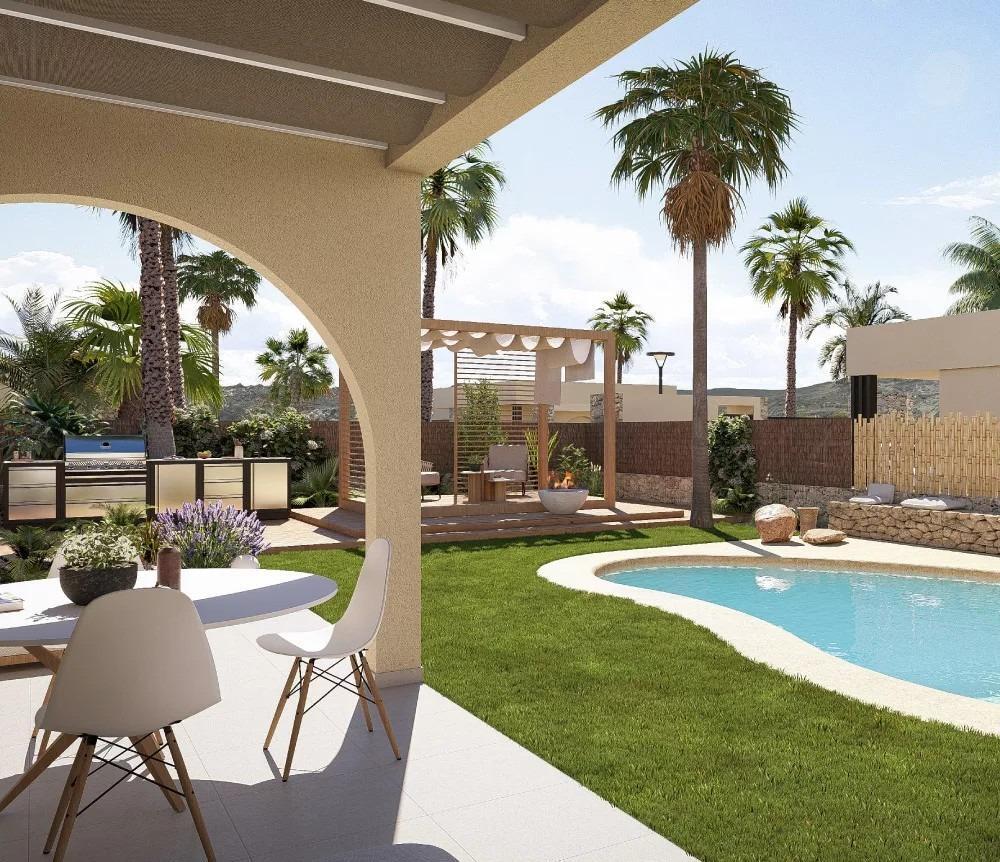 Villa de obra nueva en Altaona Golf: 3 dorm, piscina privada y diseño vanguardista