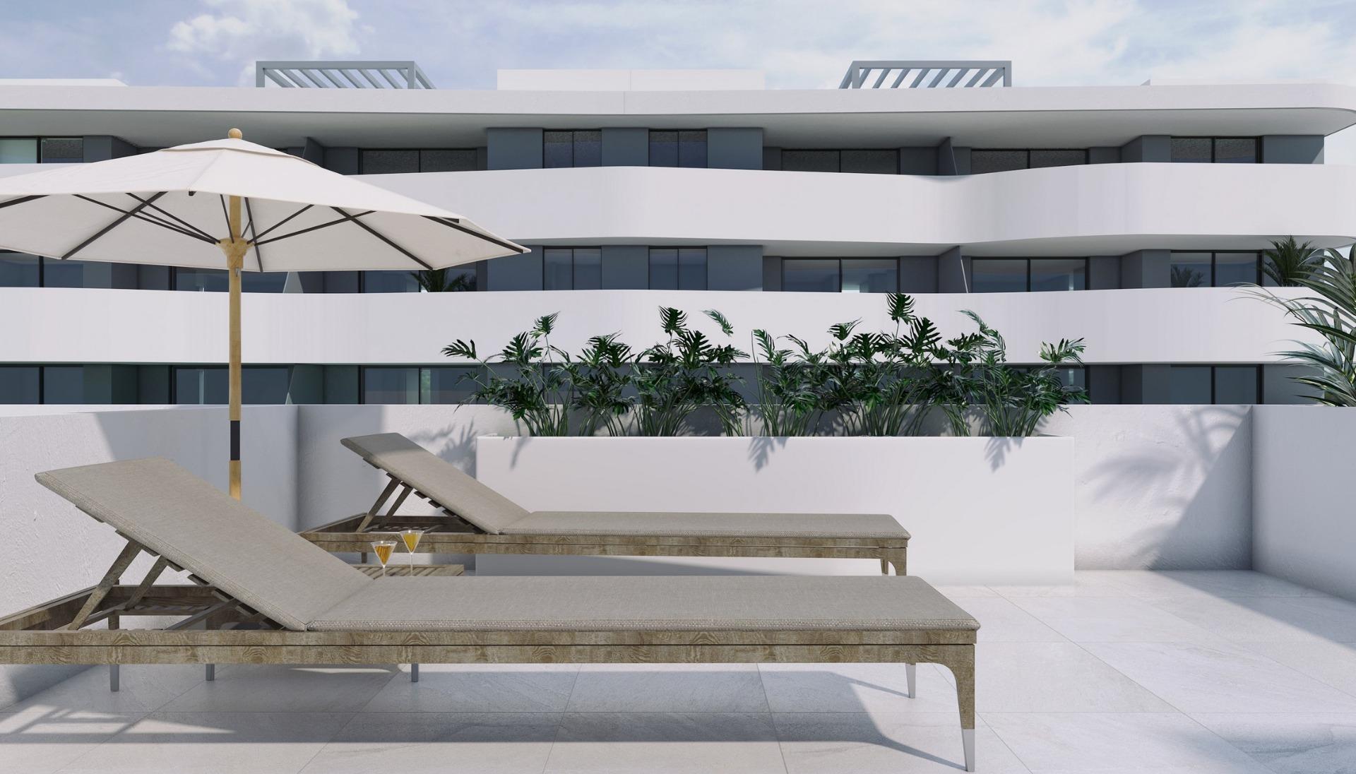 Piso de obra nueva con piscina privada en El Raso, Guardamar — 3 dorm.