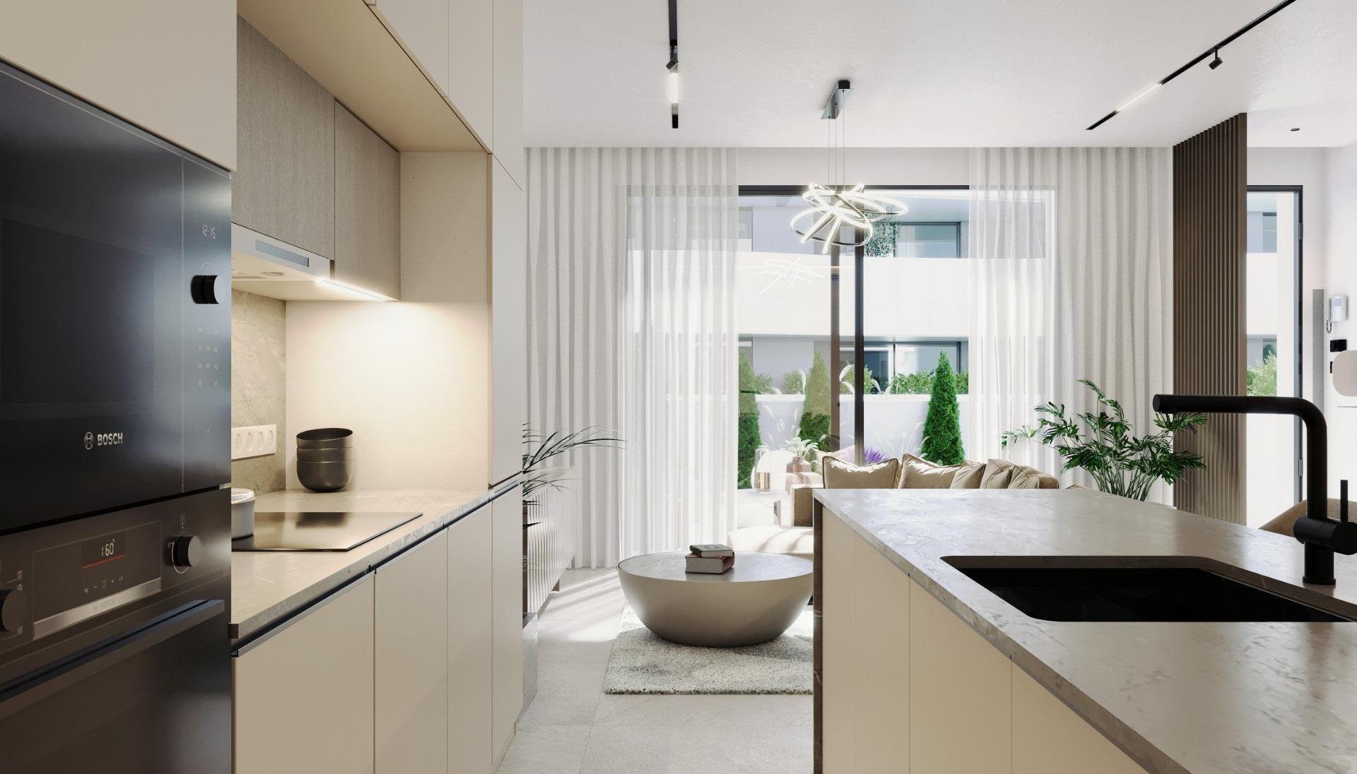 Piso de obra nueva con piscina privada en El Raso, Guardamar — 3 dorm.