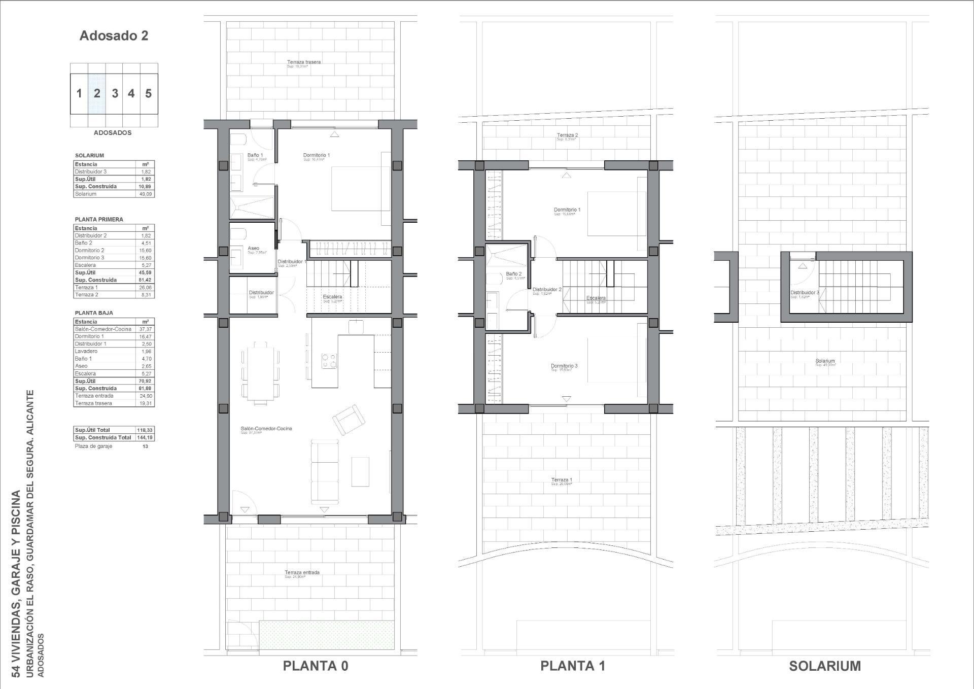 Piso de obra nueva con piscina privada en El Raso, Guardamar — 3 dorm.