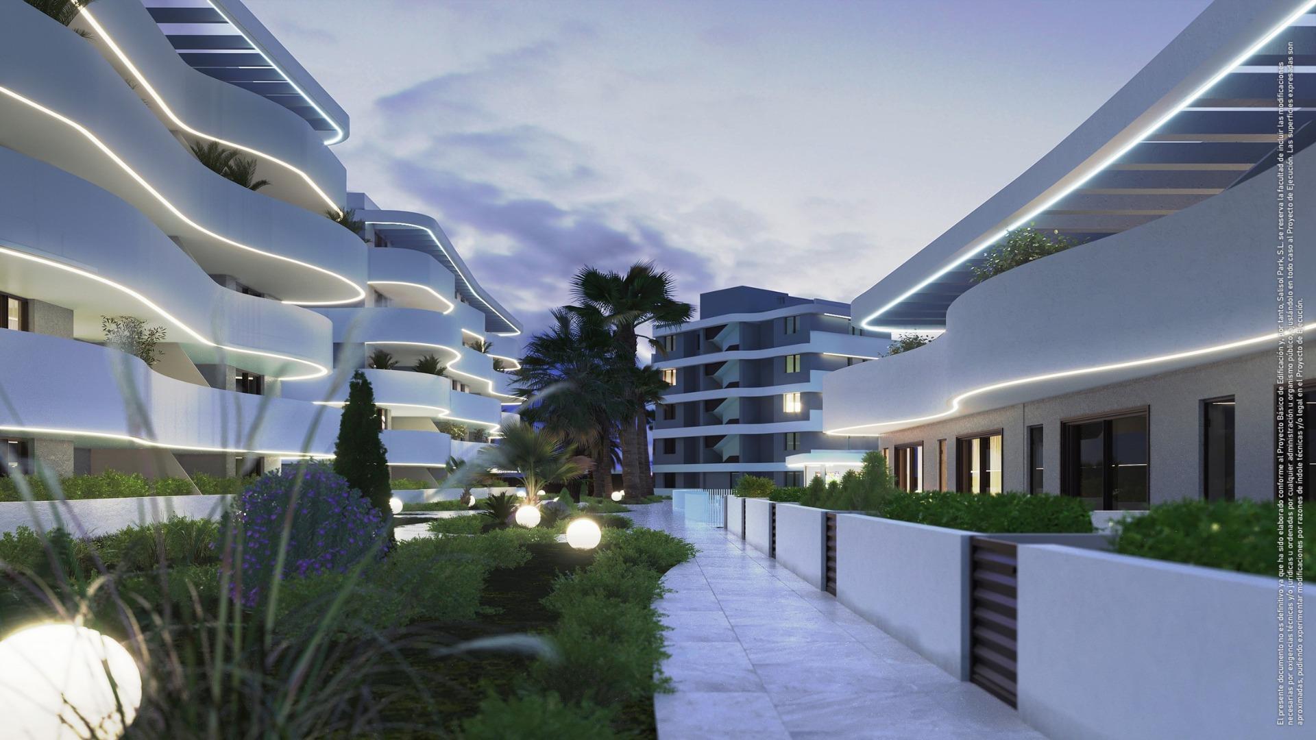 Piso de obra nueva con piscina privada en El Raso, Guardamar — 3 dorm.