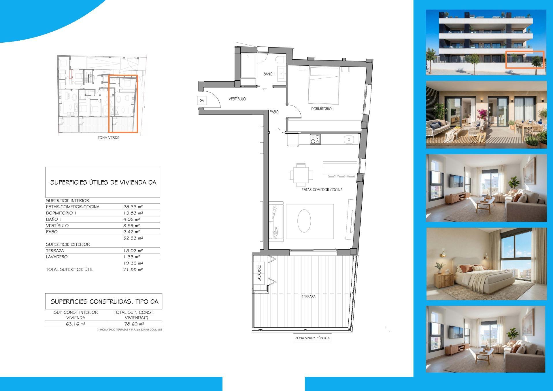 Apartamento de obra nueva con piscina privada en Benijofar — Diseño boutique