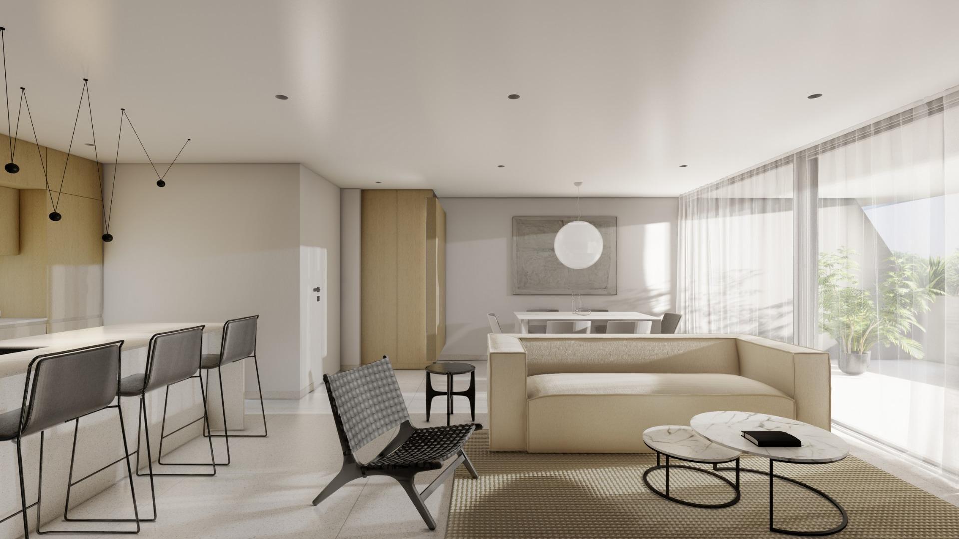 Apartamento de obra nueva con piscina privada en El Raso, Guardamar — 2 dorm.