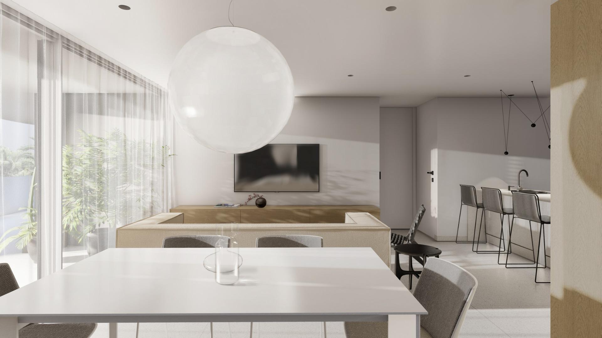 Apartamento de obra nueva con piscina privada en El Raso, Guardamar — 2 dorm.