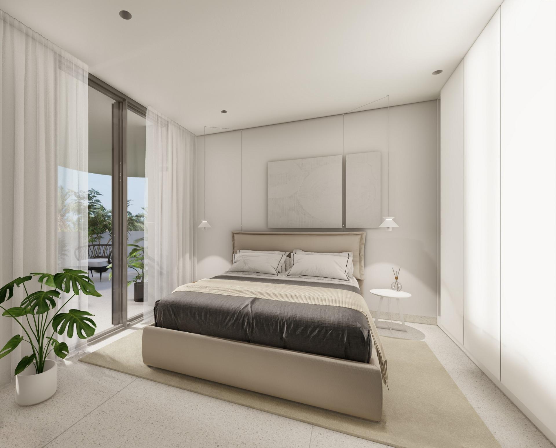 Apartamento de obra nueva con piscina privada en El Raso, Guardamar — 2 dorm.