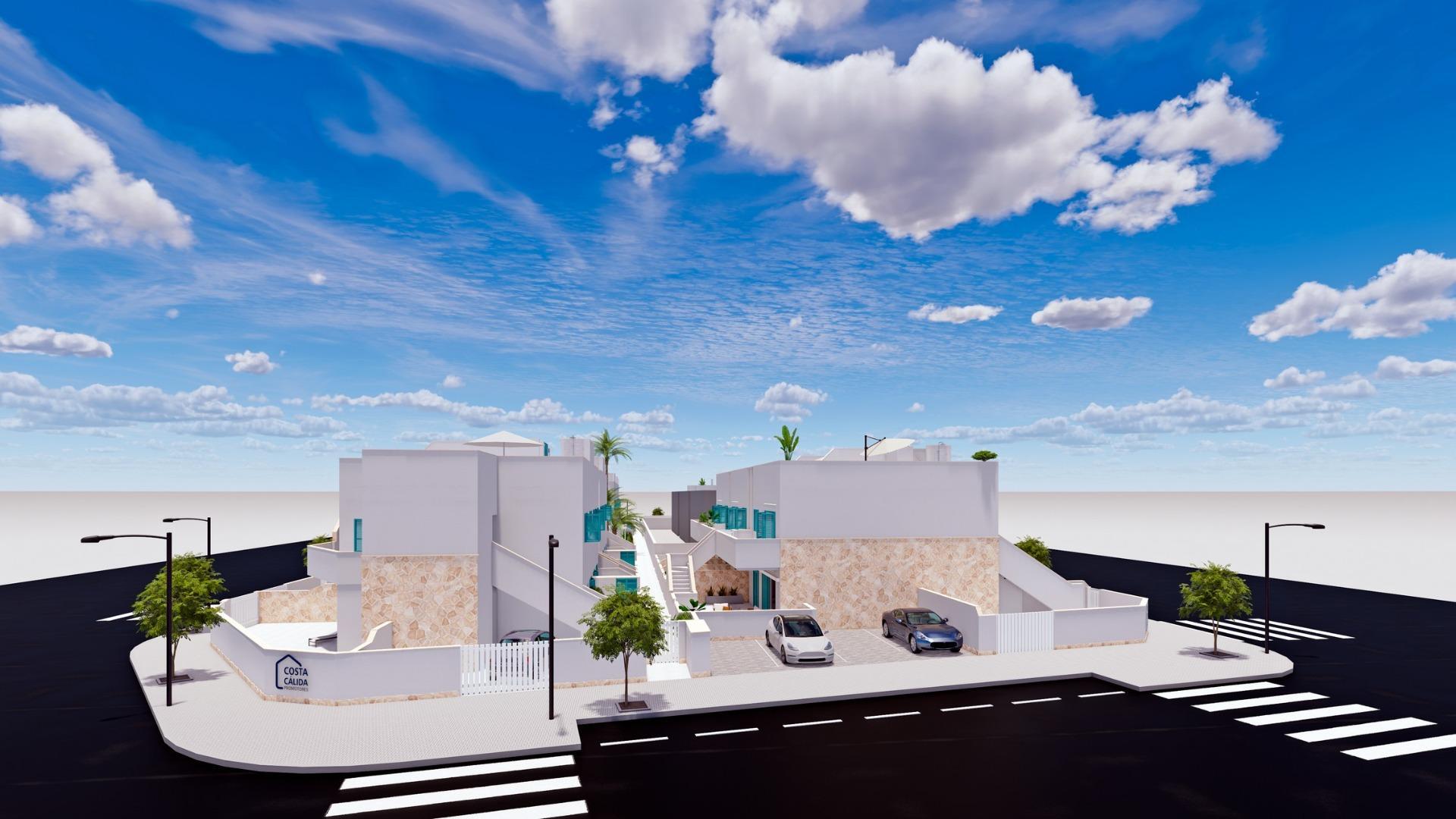 Chalet de obra nueva con piscina privada a 500m del mar en Pilar de la Horadada