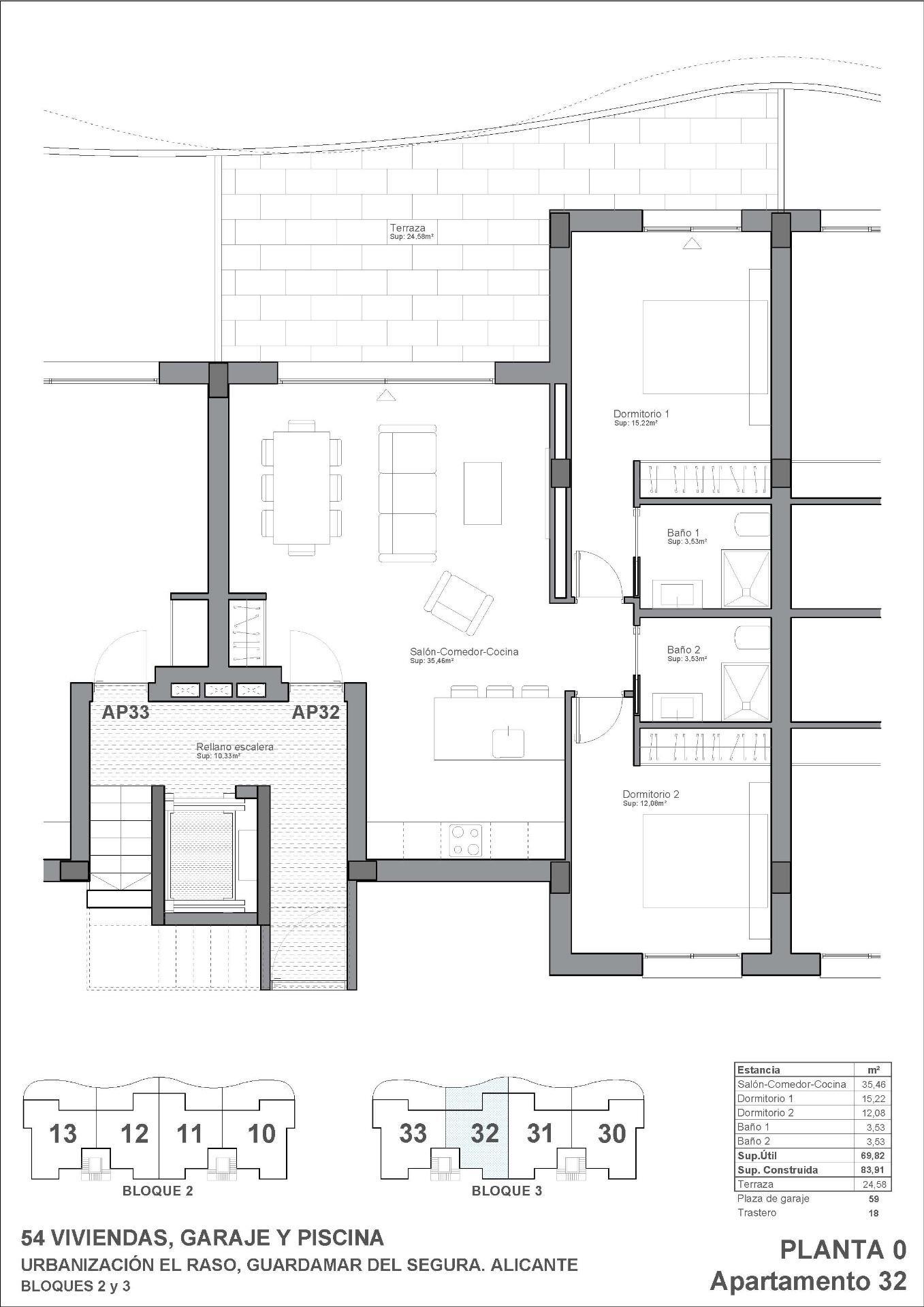 Apartamento de obra nueva en Guardamar del Segura — Piscina privada y diseño