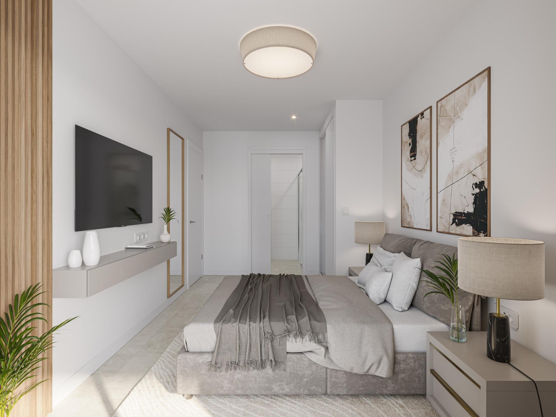 Ático de obra nueva con piscina privada y solárium en Los Alcázares — 3 dorm.