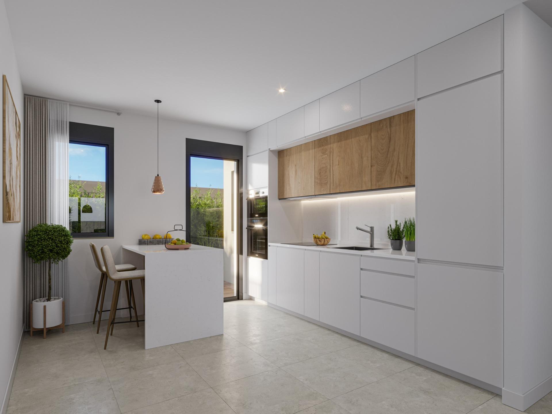 Ático de obra nueva con piscina privada y solárium en Los Alcázares — 3 dorm.
