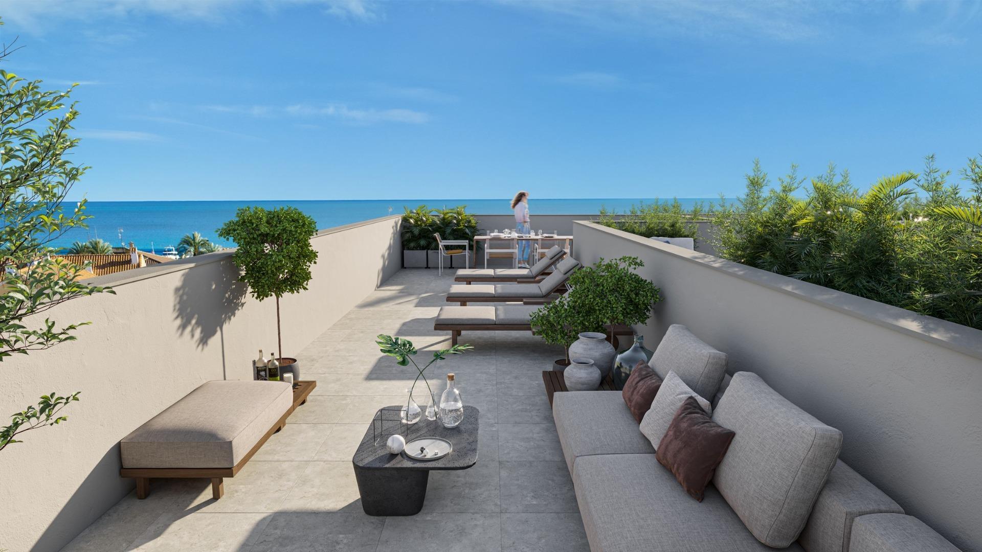 Apartamento de lujo a 250m de la playa en Los Alcázares — 3 dorm. y solárium