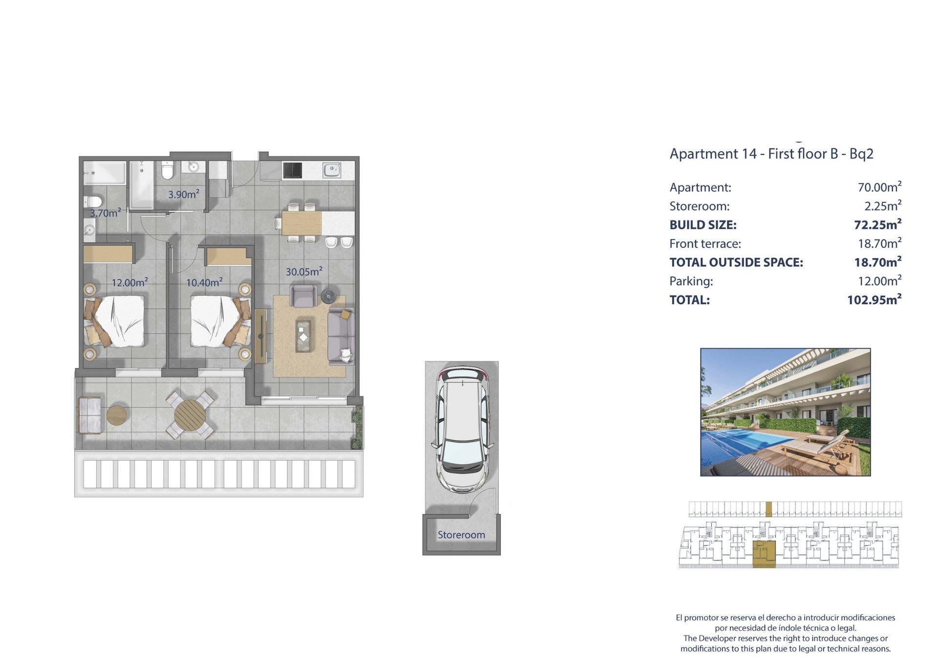 Apartamento de lujo a 250m de la playa en Los Alcázares con piscina privada