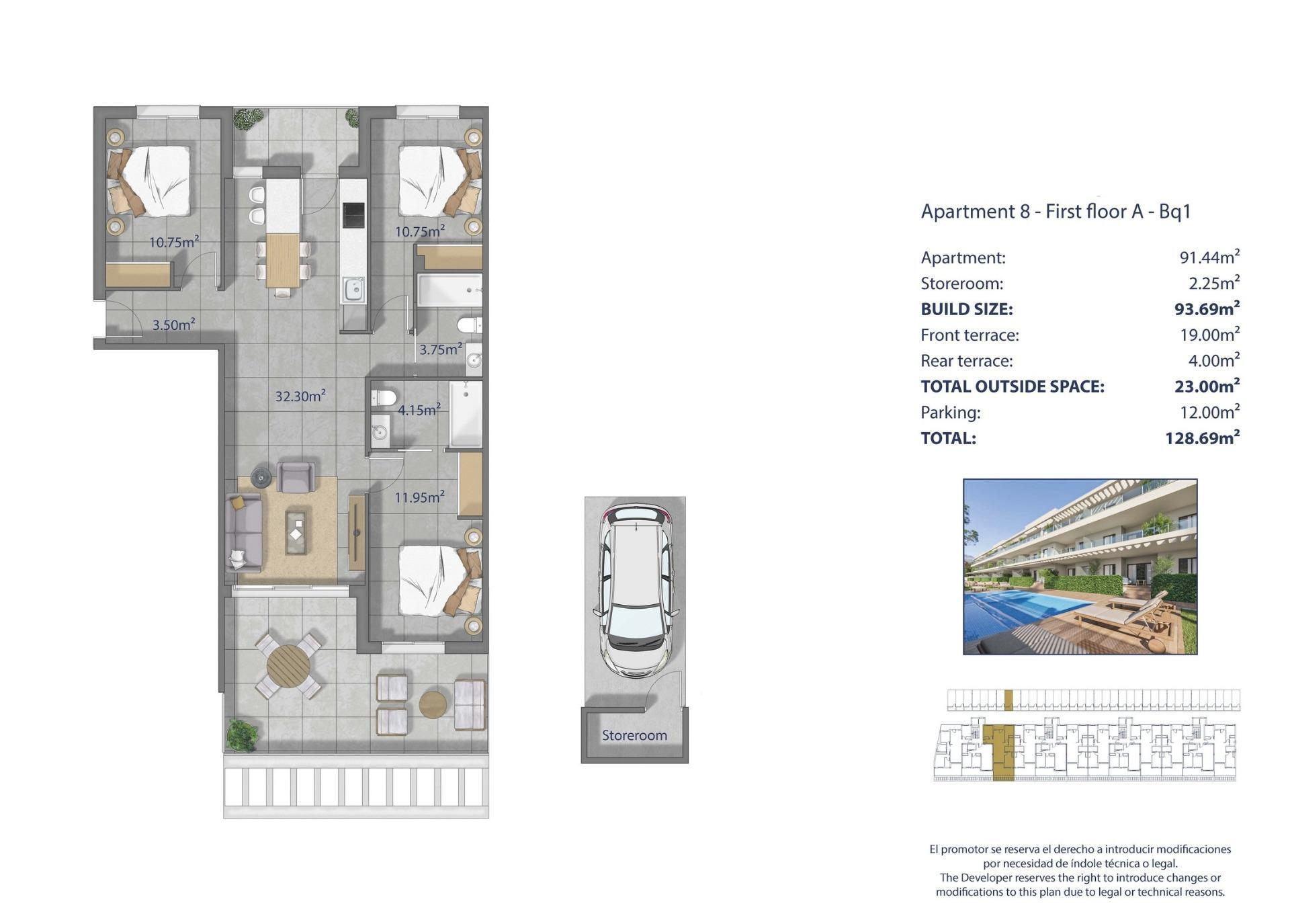 Apartamento de Obra Nueva en Los Alcázares con Piscina Privada — 250m de la Playa