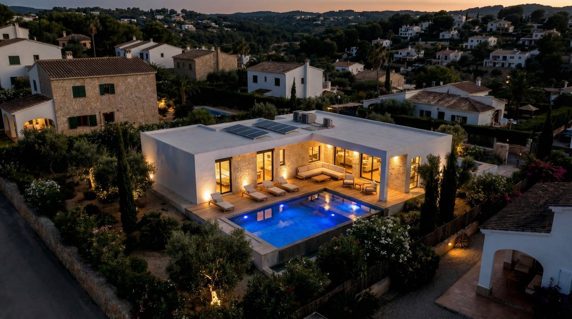 Villa de obra nueva a medida con piscina en Aspe — 3 dorm y 587m² de parcela