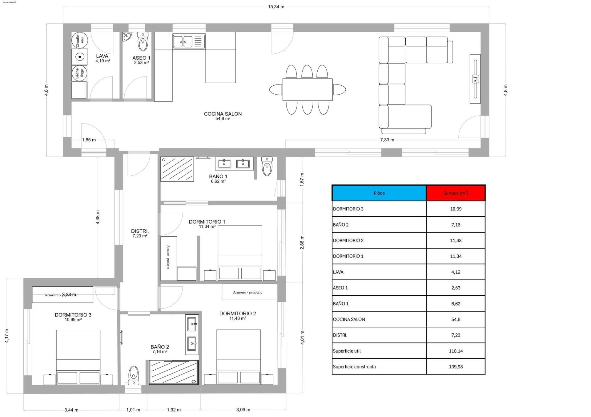 Villa de obra nueva a medida con piscina en Aspe — 3 dorm y 587m² de parcela