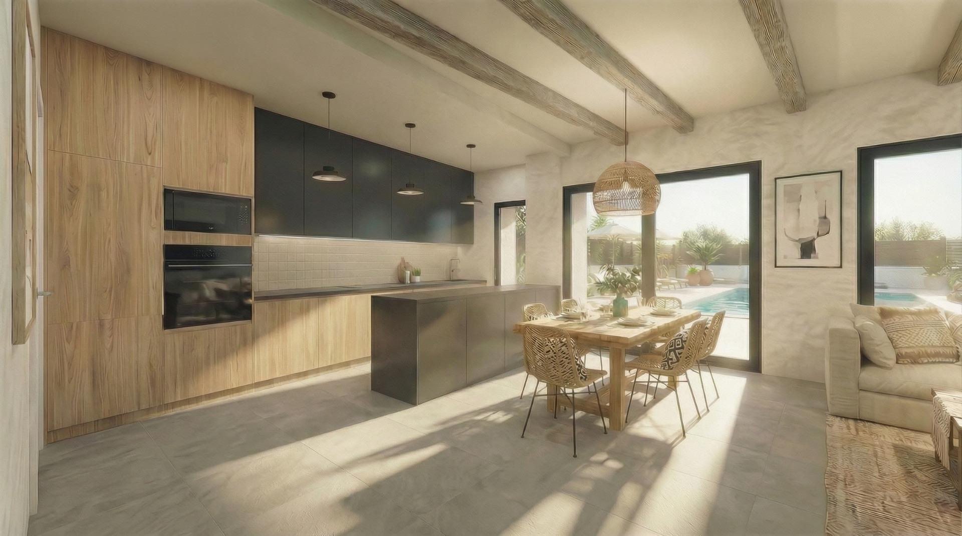 Villa de obra nueva a medida con piscina en Aspe — 3 dorm y 587m² de parcela