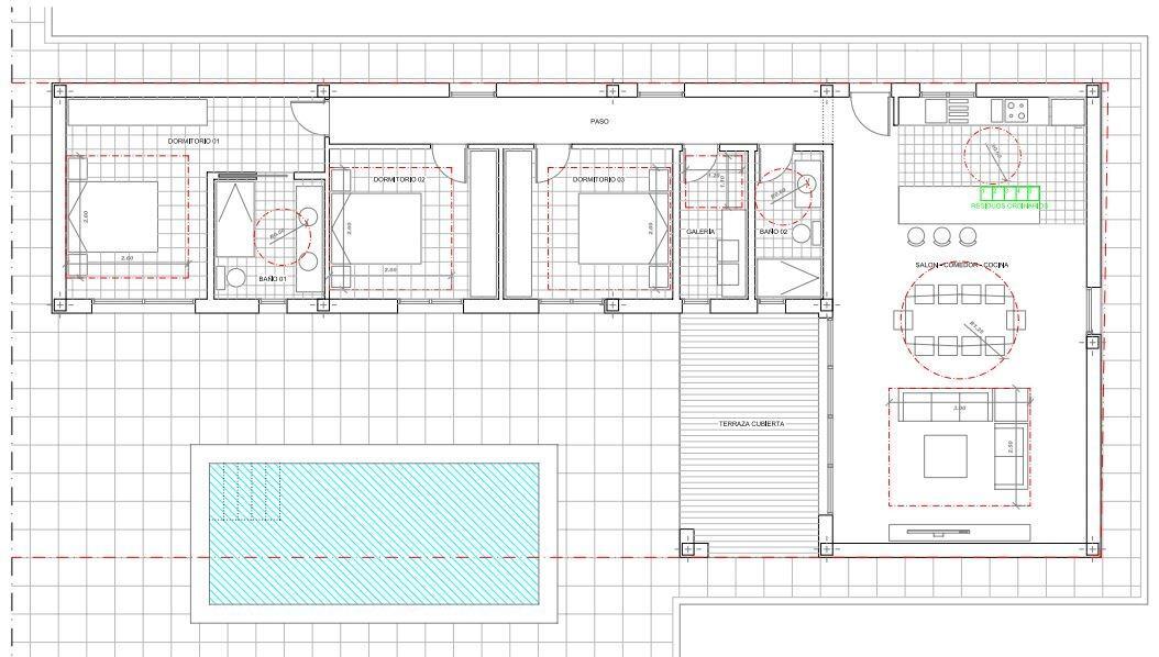 Villa de obra nueva en Aspe con piscina privada y parcela de 587 m² — 3 dorm.