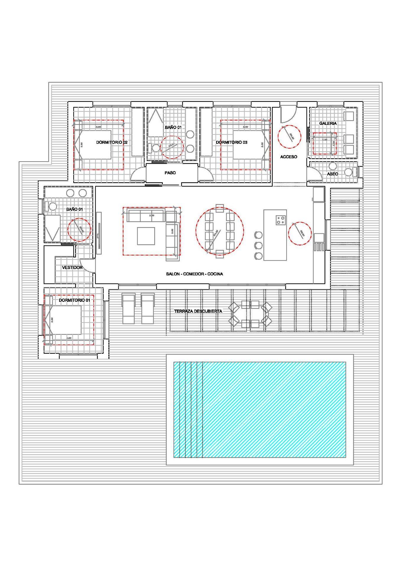 Villa de obra nueva en Pinoso con piscina privada y parcela de 10.116 m²