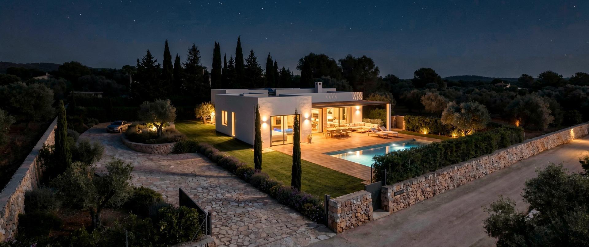 Villa de obra nueva en Pinoso con piscina privada y parcela de 10.116 m²
